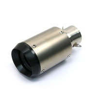 Pour Kinlon fibre de carbone 51mm 60mm modèle universel moto sans lacet tuyau d'échappement arrière échappement système de pointe silencieux