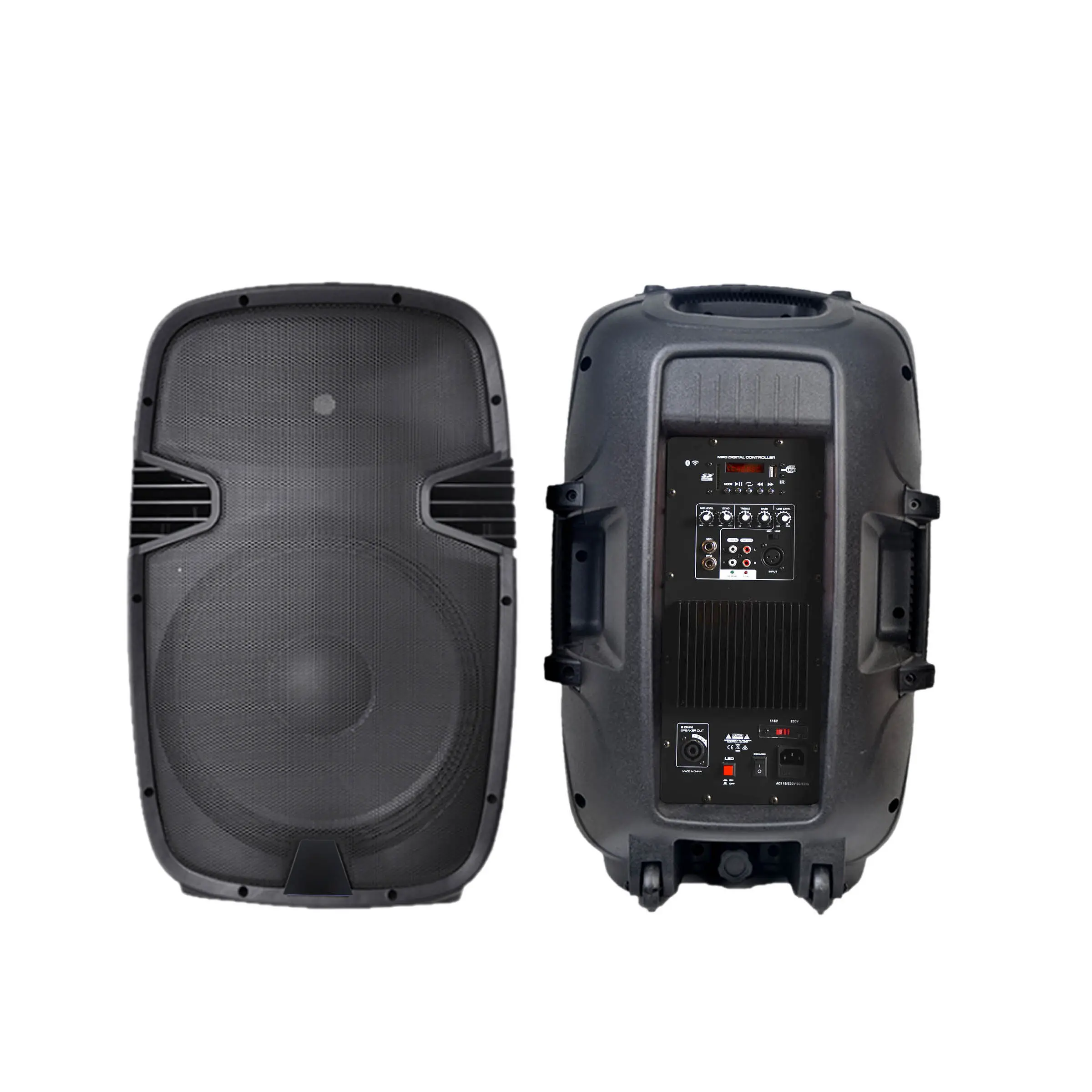 Accuracy Pro Audio PML15AOE 15'' Inch 100W Professional Audio Class AB Plastic Active Speaker Powered Speaker