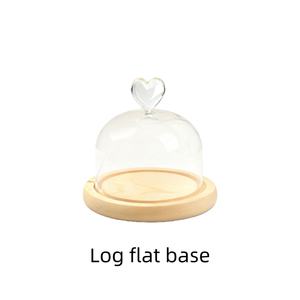 Helderglas Bell Dome Cloche Met Houten Basis Voor Kerstmis <span class=keywords><strong>Display</strong></span> Handgemaakte Cloche Bell Jar Kaarsen Aandenken Globe Vitrine - Product Image 6