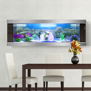 Goudvis Tank Landscaping Maatwerk <span class=keywords><strong>Aquarium</strong></span> Nieuwe Mode Moderne Hoge Kwaliteit Muur Gemonteerd <span class=keywords><strong>Aquarium</strong></span> - Product Image 3