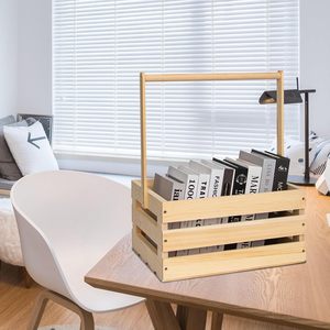 3 confezioni artigianali in legno di pino naturale non finito cassette regalo per bambini con manico - Product Image 3