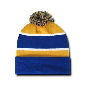 2024 personalizar lana de invierno 100% gorro de cáñamo acrílico con pompón en la parte superior ideal para equipos sombreros de punto gorras precio barato gorros - Product Image 5
