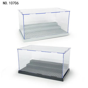 BLOCKMOC Transparent Showcase Dustproof Model 10706 Container <b>for</b> Display Case <b>Building</b> <b>Blocks</b> Storage Box - Product Image 6
