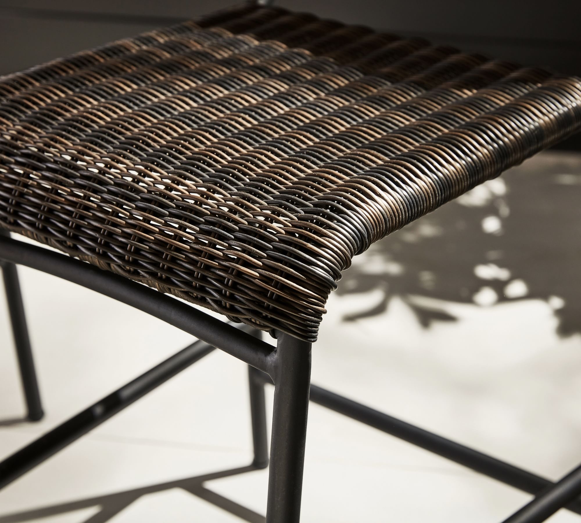 Hot sale Garden Furniture Patio Aluminum Frame Rattan Counter Stool