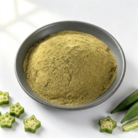 Poudre d'okra 100% naturelle, qualité alimentaire, vente en gros, sans additifs