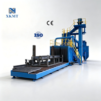 Machine de sablage industriel pour le nettoyage des surfaces métalliques / Machine de sablage à traversée pour cylindres LGP / poutres en H / tôles d'acier