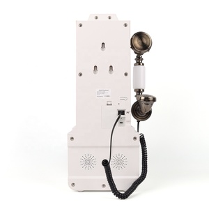 Livre d'or audio blanc autoportant de style téléphone public avec <span class=keywords><strong>carte</strong></span> de message personnalisée et bouton d'enregistrement à une touche - Product Image 6