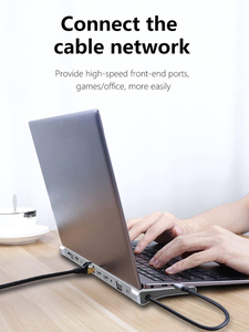 Tuti nhà máy giá 12 trong 1 USB HUB Loại C để PD sạc VGA RJ45 100Mbps 3.5 mét giao diện âm thanh SD TF Dual HDTV 4K30hz USB Hub - Product Image 6