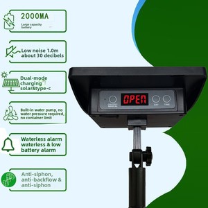 Sistema di irrigazione automatico a goccia F119 ad energia solare con timer <span class=keywords><strong>per</strong></span> piante in vaso da esterno, kit autoirrigante da giardino - Product Image 3
