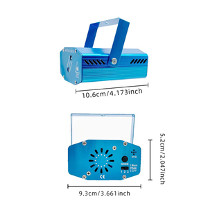 Điều khiển từ xa đôi lỗ mini RG 16 mô hình DJ Disco Laser đèn Đảng laser chiếu sáng máy chiếu - Product Image 5