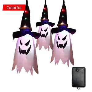 Diskon Besar-besaran Lampu Led Pesta Hantu Halloween Lampu Topi Penyihir Bercahaya Lampu Rumah Bar Halloween Lampu Senar