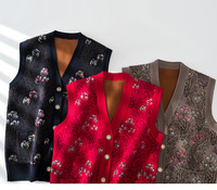 Femmes ajouté vêtements gilet femme mère automne maillot de corps intérieur grand-mère printemps, automne et hiver à l'extérieur porter gilet pull