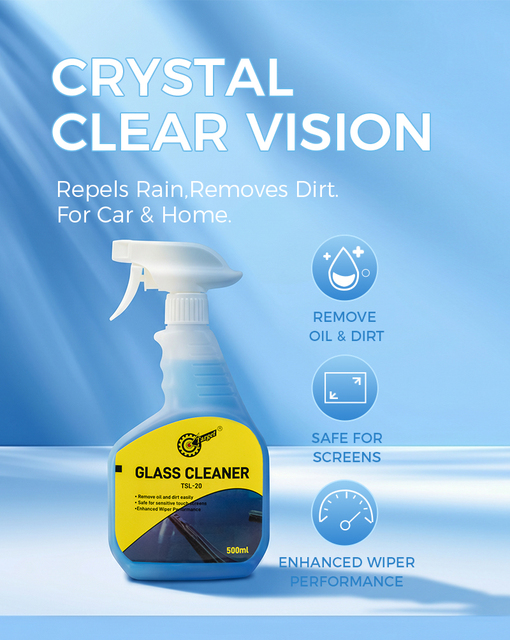 Multi-Purpose Glass Cleaner Spray Oil Film Remover for Car Windshields Home Windows Safe Touch Screens 1:1 Dilutable Target