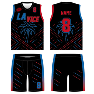 Maillots de football 7 contre 7 PURE à capuche, amples et compressifs, personnalisés, pour le flag football, sans manches, à compression - Product Image 3