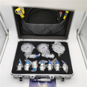 Diagnostic <b>Tool</b> Set for All Heavy Equipment Machine Hydraulic Pressure <b>Measurement</b> Kit, 3 <b>Gauge</b> Hydraulic Pressure <b>Gauge</b> Set - Product Image 1