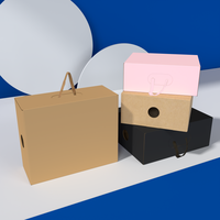 Boîte de rangement carrée en carton ondulé personnalisée à faible MOQ pour sacs à main, vêtements, sous-vêtements et chaussures – Vente en gros