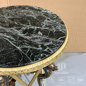 China Supplier Natural Living Room <b>Coffee</b> Center <b>Table</b> Modern Round Gold Metal Frame <b>Table</b> Gold <b>Coffee</b> <b>Table</b> - Product Image 5