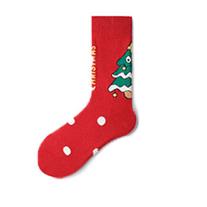 5 pares de calcetines navideños para mujeres y niñas, calcetines con diseño de Papá Noel, muñeco de nieve, árbol de Navidad, calcetines de otoño e invierno, calcetines navideños de punto - Product Image 3