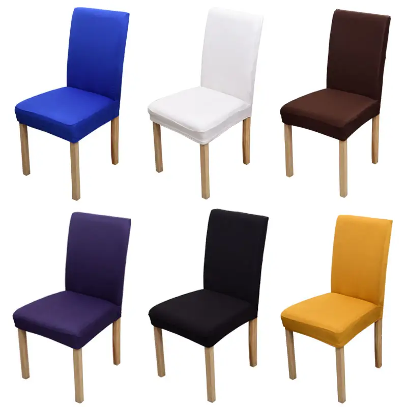 Plain Spandex Folding Chair Cover Colorful Hotel Banquet Use Wedding Chair Decoration