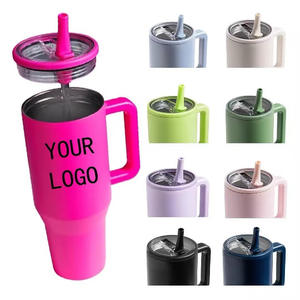 Hipdeer OEM/ODM, Tazas de Viaje y Camping de Estilo Americano, Ecológicas, de 40 oz, Material PC, con Pajita y Tapas Coloridas - Product Image 1
