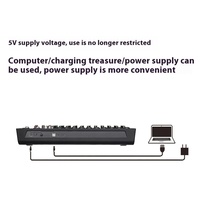 TEYUN Console audio DJ numérique professionnelle 12 voies Carte son et microphone avec diffusion en direct pour ordinateurs en métal