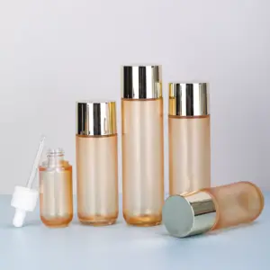 Conjunto de embalagens cosméticas de luxo, garrafa pulverizadora de perfume para fragrância, corpo, lavagem em gel e tubo macio