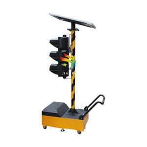 Crossroad 200mm WIFI Control inalámbrico Luz de señal de advertencia de tráfico solar móvil temporal portátil - Product Image 6