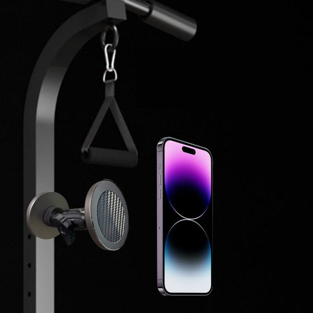 360 Rotating Fitness Magnet Aluminum Alloy Real Strong Treadmill Dual Magnetic Gym Phone Holder