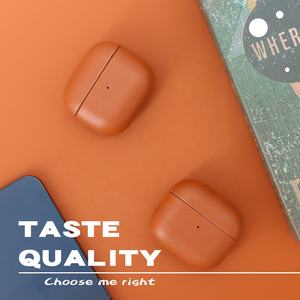 Funda protectora para <span class=keywords><strong>airpods</strong></span> 3, primera capa, <span class=keywords><strong>de</strong></span> cuero vacuno, a prueba <span class=keywords><strong>de</strong></span> golpes, Original, venta al por mayor - Product Image 2