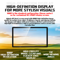 Layar Iklan Digital Ultra Tipis yang Dipasang di Dinding, Resolusi Full HD, Casing Logam, dan Performa Lampu Latar yang Seragam