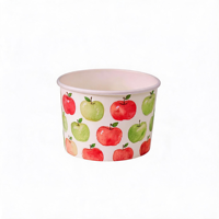 Gobelets en papier jetables Idecor pour crème glacée, à paroi simple, en papier enduit de qualité alimentaire, recyclables, logo personnalisé disponible, 3oz-12oz