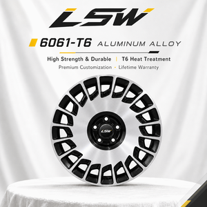 ล้อฟอร์จ LS8197 4x100 4x114.3 ขนาด 15 16 17 นิ้ว ราคาดีที่สุด รับประกันคุณภาพ เทียบเท่า OEM สีดำขัดเงา - Product Image 4