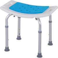 Chaise de douche pour l'intérieur de la douche - Tabouret de bain antidérapant avec assise rembourrée et trous pour la baignoire et la salle de bain