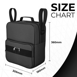 Wheelchair Accessories Geometric Pattern Polyester Zipper Side Organizer Storage Bag Armrest Pouch Manual Scooters <b>Rollators</b> - Product Image 2