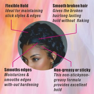 Produk baru sikat halus ekor kuda Buns rambut lilin Styling Pomade Stick tahan kuat anti-keriting kontrol Vegan tidak berminyak - Product Image 3