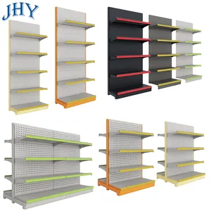 Upright iron shelf warehouse vertical racking systems sol steel supermarket shelves rack gondola