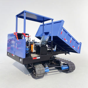 Лидер продаж, стальной мини-самосвал, ручной гусеничный с дополнительным краном и канатным стропом - Product Image 2