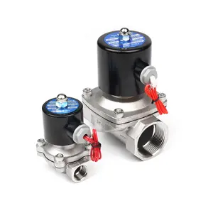 Vendita calda di alta qualità valvola dell'acqua in acciaio inox 2S250-25 1 'normale fluido chiuso elettrovalvola a solenoide dell'acqua elettrica