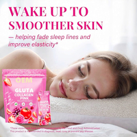 Complément Alimentaire Herbal Beauté à Succès : Poudre de Collagène Gluta pour Adultes avec Collagène Marin Profond, CoQ10, Sachets Instantanés pour une Peau Saine