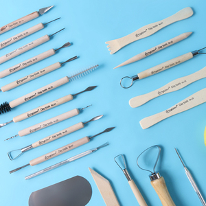 Giorgione – Offre Spéciale : Kit de 11 Outils de Modelage en Bois pour Pâte à Modeler et <span class=keywords><strong>Poterie</strong></span> - Product Image 4