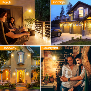 Produsen lampu dinding Led Sensor gerak surya, lampu taman luar ruangan lampu dinding Retro jarak penginderaan 8M - Product Image 5