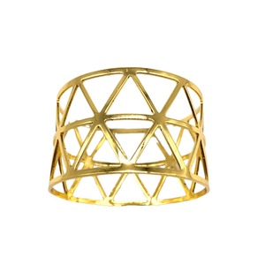 Gold Napkin <b>Rings</b> <b>Set</b> Triangle Napkin <b>Rings</b> for Wedding Decorations Napkins <b>Rings</b> Fiesta Dinner - Product Image 3