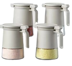 Contenedor de condimentos para el hogar, caja de condimentos, ollas, 3 uds., juego de tarros de vidrio para especias - Product Image 6