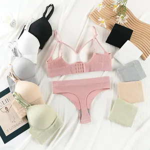 Hot Selling Sexy Lingerie Bra Set Sexy Fancy Seamless Bra Panty Set for  Women - China Wireless Bra and Girls Undies price