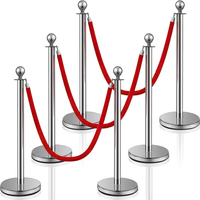 En stock 1.5M Queue Stanchions Ceintures Rétractables Corde Barrière En Acier Inoxydable Contrôle De Foule Stand Ligne Diviseurs Flexibarrier