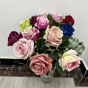 M150 <span class=keywords><strong>St</strong></span> regalo di san valentino Flores fiore artificiale materiale velluto fiori di rosa Rose di plastica fiori artificiali di seta - Product Image 2
