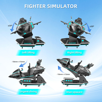 Simulador de Aviones VR MoviePower, Juego de Realidad Virtual Inmersivo, Simulador de Vuelo 9D para Negocios