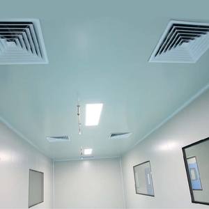 ISO 7 워크샵 Gmp 컨테이너 천장 산업 병원 조립식 암석 파티션 패널 샌드위치 조립식 모듈 식 클린 룸 - Product Image 2