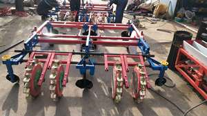 Plantation de paillis de maïs dans une zone aridée, machine de pose de sol plat à quatre rangées, de <span class=keywords><strong>film</strong></span>, de poinçonnage et d'ensemencement - Product Image 6