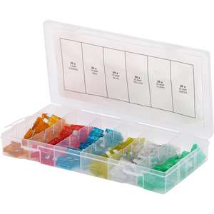 KS TOOLS Assortiment de fusibles automobiles, 5-30A, zinc, 120 pcs - Product Image 1